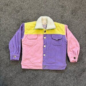 Atilla Cubs corduroy jacket with fleece lining, pastel colors, 5 button front